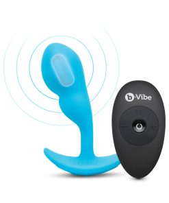 B-Vibe Vibrating P-Spot Snug Plug Small With Rechargeable Remote Control