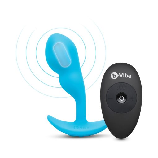 B-Vibe Vibrating P-Spot Snug Plug Small With Rechargeable Remote Control - Image 4