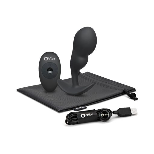 B-Vibe Vibrating P-Spot Snug Plug Large With Rechargeable Remote Control - Image 10