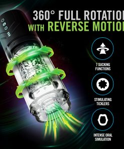 M For Men Whirlwind Pro – Automatic Rotating & Suction Male Masturbator