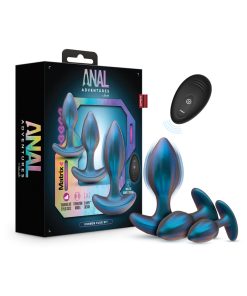 Anal Adventures Matrix Cosmos Plug Kit Lunar Blue