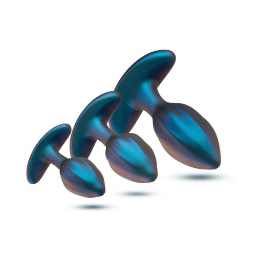 Anal Adventures Matrix Cosmos Plug Kit Lunar Blue - Image 3