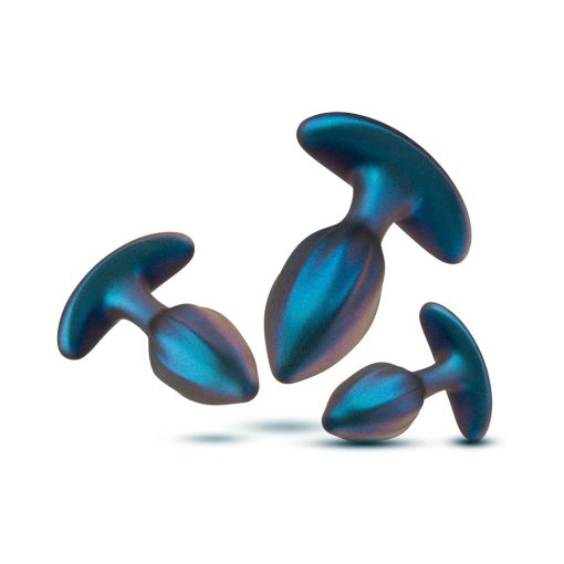 Anal Adventures Matrix Cosmos Plug Kit Lunar Blue - Image 4