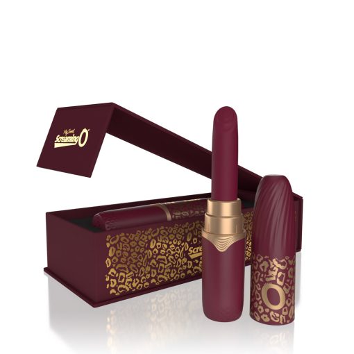 Screaming O My Secret Premium Rechargeable Vibrating Lipstick Merlot - Image 6