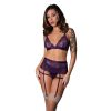 Magic Silk Leather & Lace Bralette