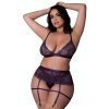 Magic Silk Leather & Lace Bralette