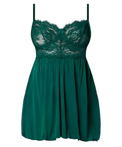Magic Silk Evermore Babydoll & Cheeky Panty Set Emerald S/M
