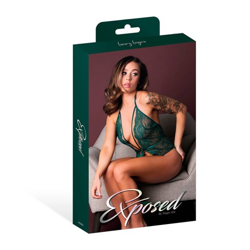 Magic Silk Evermore Plunge Teddy Emerald L/Xl - Image 7