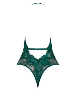 Magic Silk Evermore Plunge Teddy Emerald Queen Size