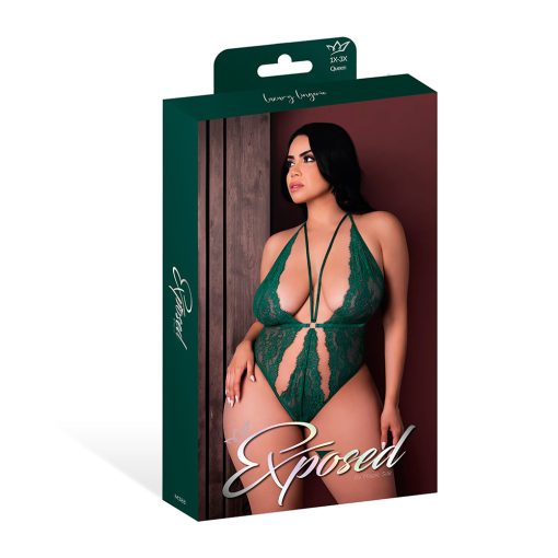 Magic Silk Evermore Plunge Teddy Emerald Queen Size - Image 7