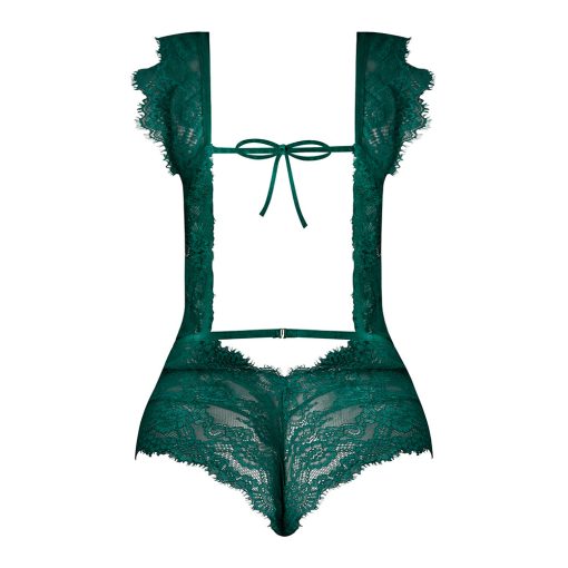 Magic Silk Evermore Cutout Romper Emerald Queen Size - Image 6