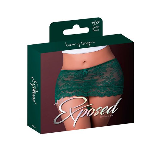 Magic Silk Evermore Flounce Skirt Emerald Queen Size - Image 5