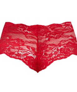 Magic Silk Sugar High Lace Boy Short Red Queen Size