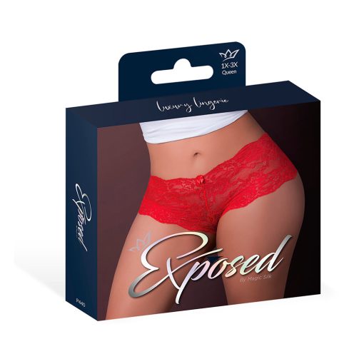 Magic Silk Sugar High Lace Boy Short Red Queen Size - Image 5