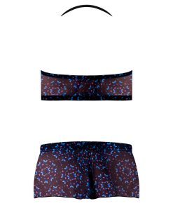 Magic Silk Hazy Dayz Halter Top & Hot Short Set Butterfly S/M