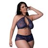 Magic Silk Hazy Dayz Halter Top & Hot Short Set Butterfly Queen Size