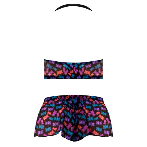 Magic Silk Hazy Dayz Halter Top & Hot Short Set Gummy Bears S/M - Image 5