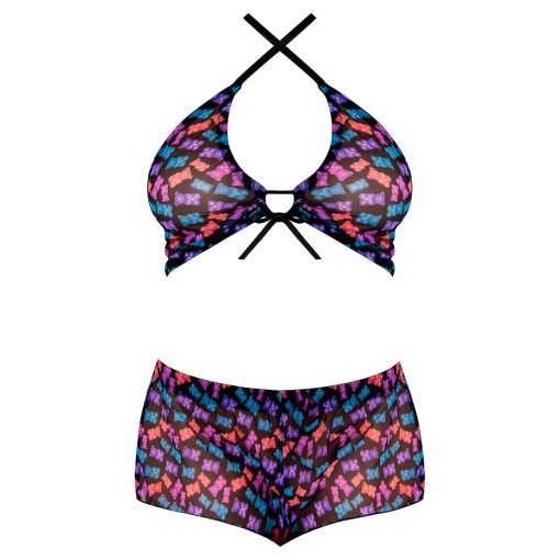 Magic Silk Hazy Dayz Halter Top & Hot Short Set Gummy Bears L/Xl - Image 4