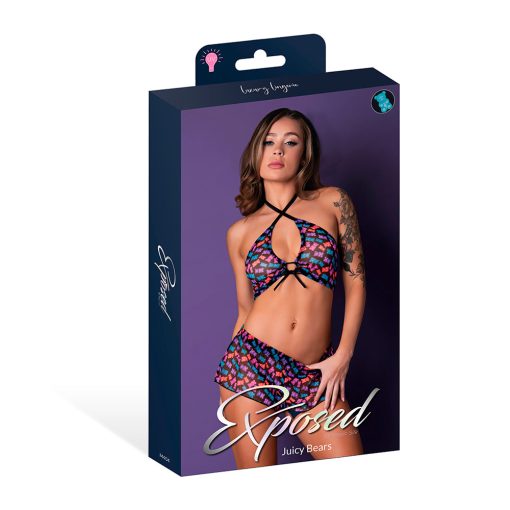 Magic Silk Hazy Dayz Halter Top & Hot Short Set Gummy Bears L/Xl - Image 6