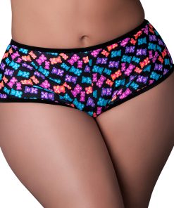 Magic Silk Hazy Dayz Boy Short Gummy Bears Queen Size