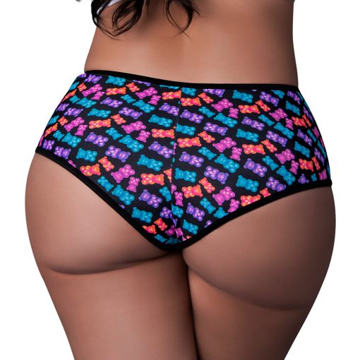 Magic Silk Hazy Dayz Boy Short Gummy Bears Queen Size - Image 2