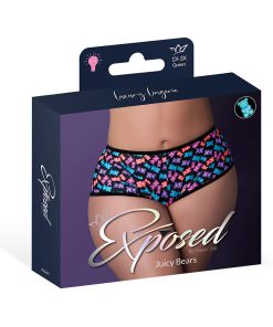 Magic Silk Hazy Dayz Boy Short Gummy Bears Queen Size