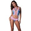 Magic Silk Dress Up Nerdy Nympho Set Costume Pink L/Xl