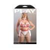 Fantasy Lingerie Play Perfect Health 5-Piece Nurse Costume Set White Xl/2Xl