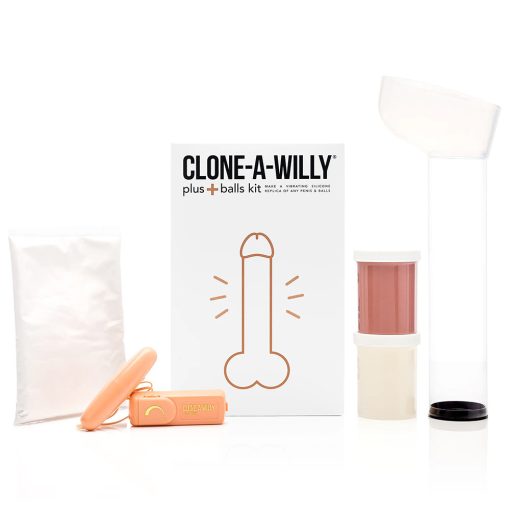 Clone-A-Willy Plus – DIY Vibrating Dildo Kit With Balls (Medium Skin Tone) - Image 2