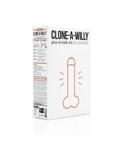 Clone-A-Willy Plus – DIY Vibrating Dildo Kit With Balls (Medium Skin Tone)
