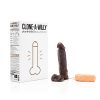 Clone-A-Willy Plus – Vibrating Dildo Kit With Balls (Deep Skin Tone)
