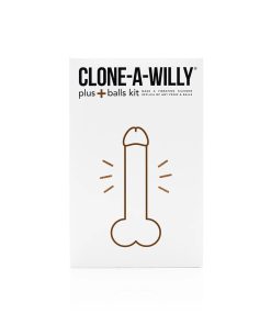 Clone-A-Willy Plus – Vibrating Dildo Kit With Balls (Deep Skin Tone)