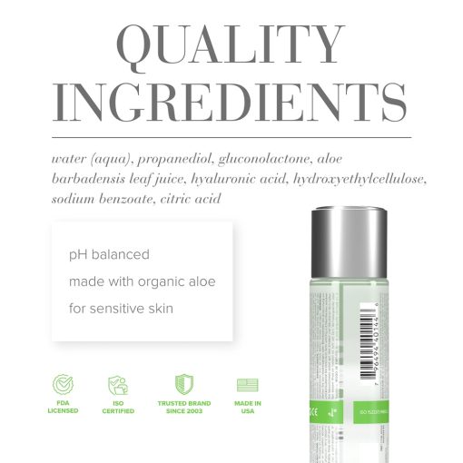 Jo Aloe Water-Based Lubricant Original 4 Oz. - Image 5