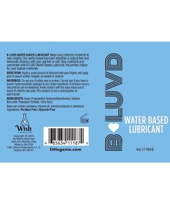 B-Luvd Water-Based Lubricant 4 Oz.