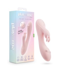Play With Me Fairy Flutter Rabbit Vibrator – Rotating, Pink Silicone