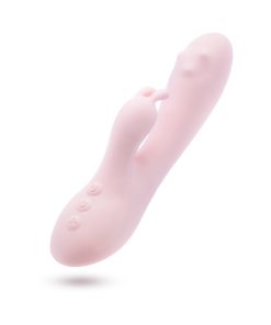 Play With Me Fairy Flutter Rabbit Vibrator – Rotating, Pink Silicone