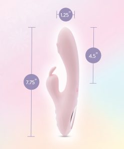 Play With Me Fairy Flutter Rabbit Vibrator – Rotating, Pink Silicone