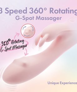 Play With Me Fairy Flutter Rabbit Vibrator – Rotating, Pink Silicone