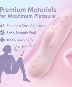 Play With Me Fairy Flutter Rabbit Vibrator – Rotating, Pink Silicone