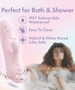 Play With Me Fairy Flutter Rabbit Vibrator – Rotating, Pink Silicone