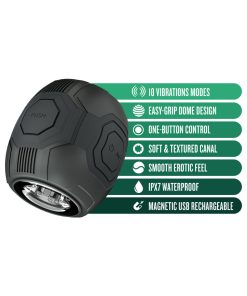 M For Men Dome X Vibrating Masturbator Black