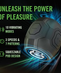 M For Men Dome X Vibrating Masturbator Black