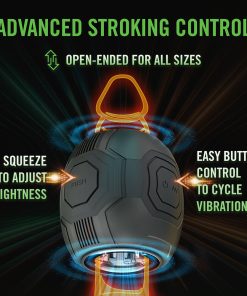M For Men Dome X Vibrating Masturbator Black