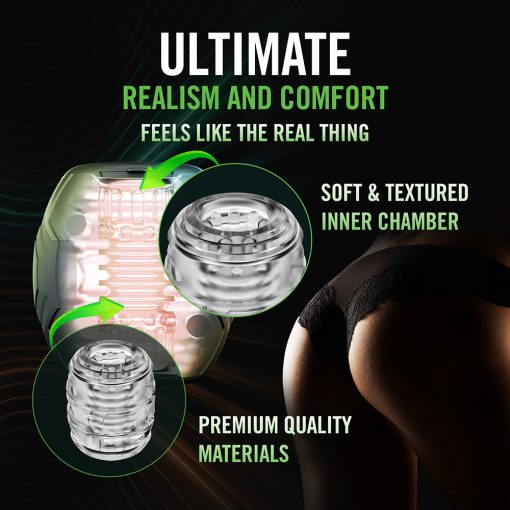M For Men Dome X Vibrating Masturbator Black - Image 12