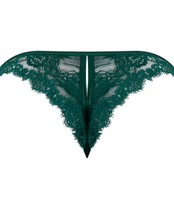 Magic Silk Evermore Split Crotch Panty Emerald L/Xl