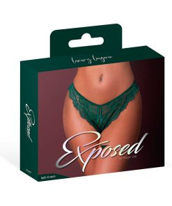 Magic Silk Evermore Split Crotch Panty Emerald L/Xl