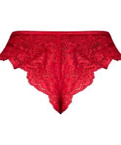 Magic Silk Sugar High Split Crotch Panty Red Queen Size