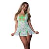 Magic Silk Dress Up Reefer Rn Costume White Pot Leaf L/Xl