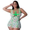 Magic Silk Dress Up Reefer Rn Costume White Pot Leaf Queen Size