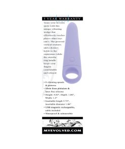 Evolved Tart Teaser Rechargeable Vibrating Vibe Silicone Purple